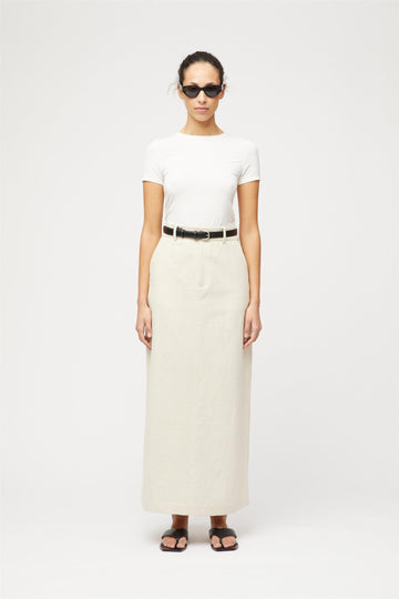 Linen Côte D´Azur Maxi Skirt Natural