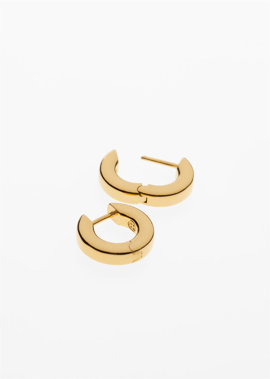 Square Earrings Small Gold
