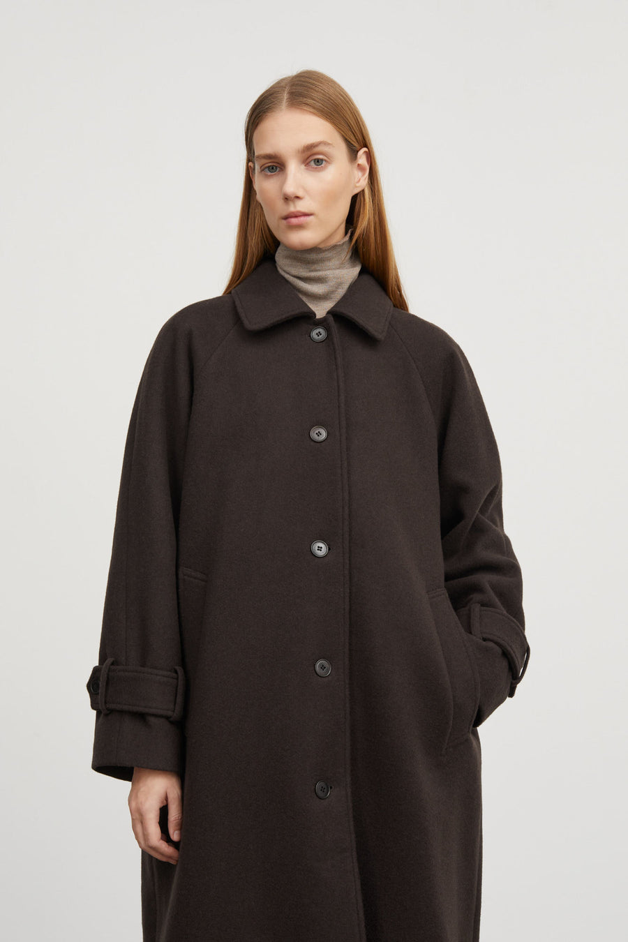 Macy Coat Dark Brown