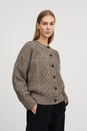 Agnete Cardigan Light Brown