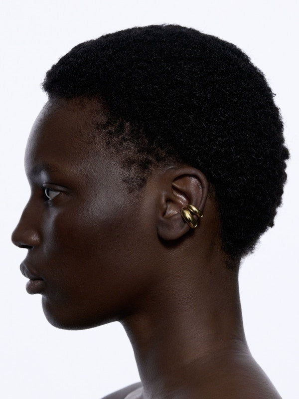 Omotesando Chunky Ear Cuff Gold