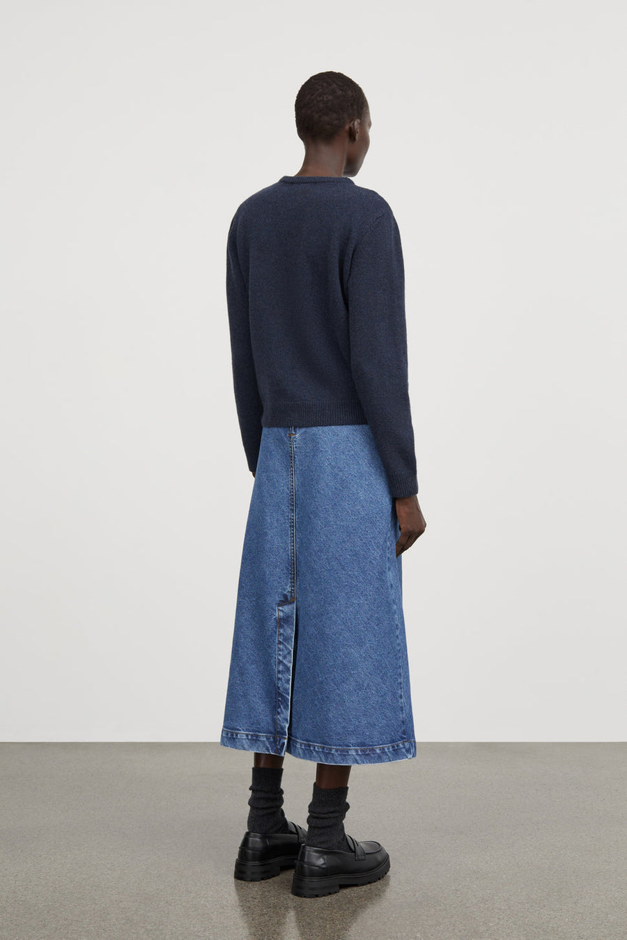 Imana Skirt Washed Mid Blue