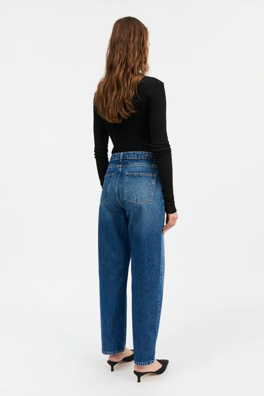 Allison Cropped Jeans Vintage Washed Blue