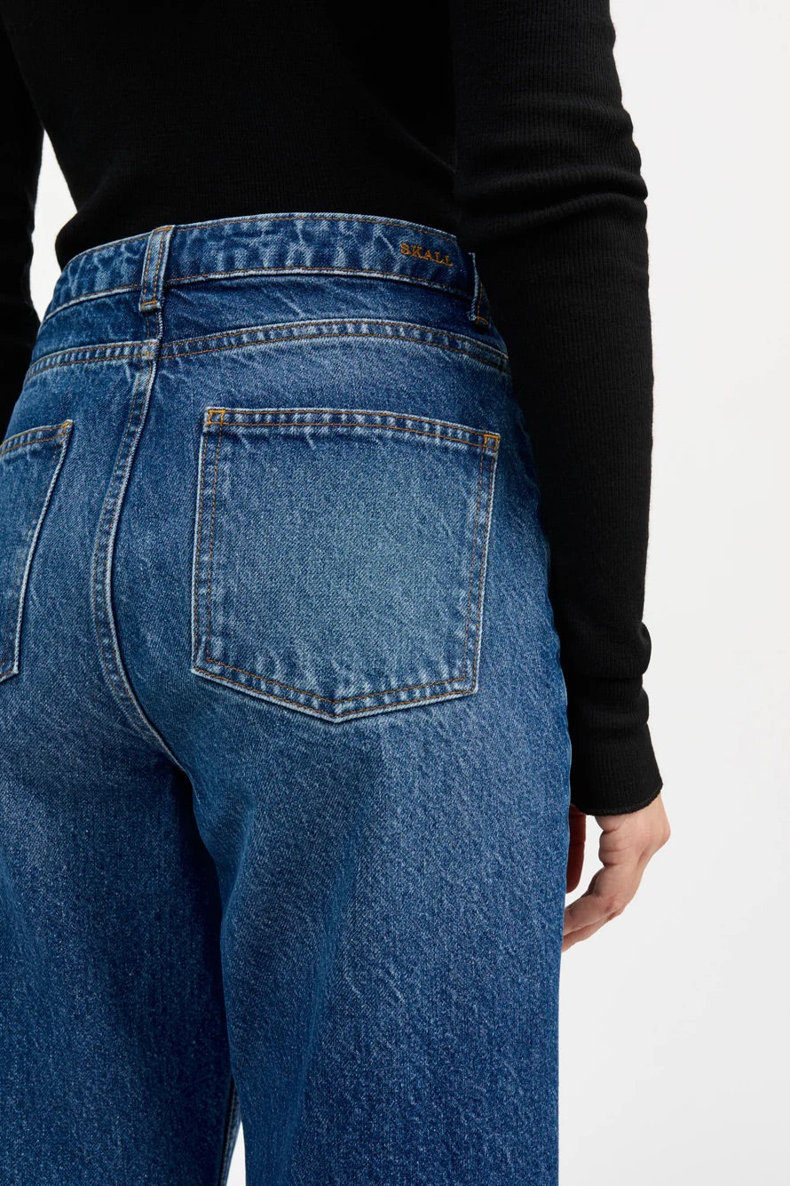 Allison Cropped Jeans Vintage Washed Blue