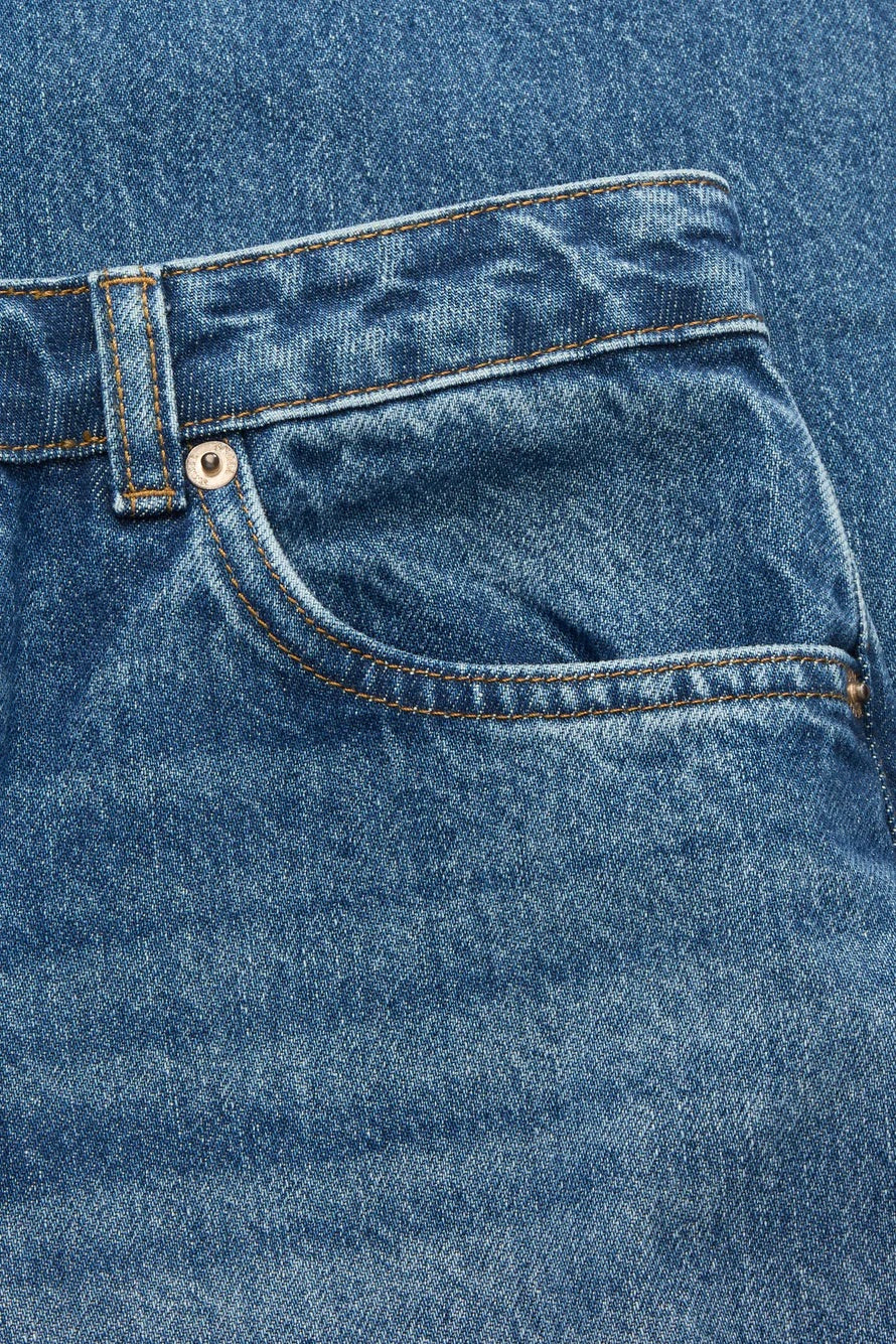 Allison Cropped Jeans Vintage Washed Blue