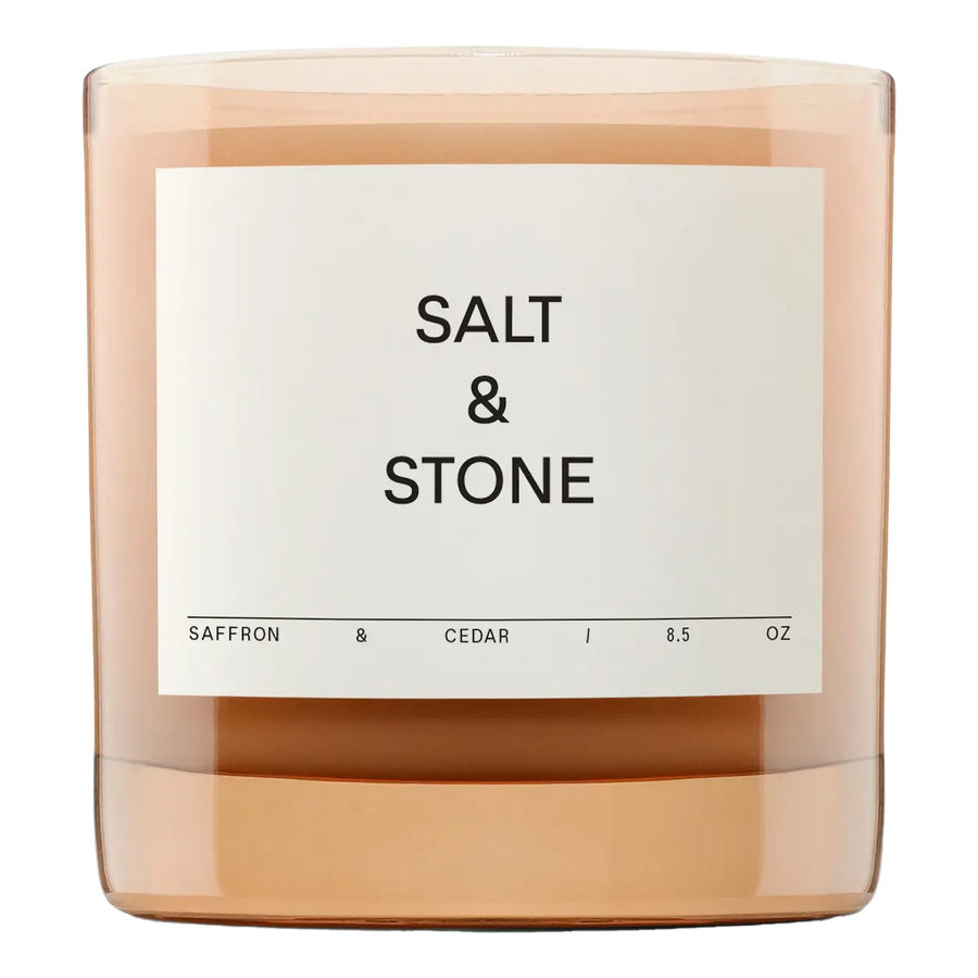 Salt & Stone duftlys Saffron & Cedar 