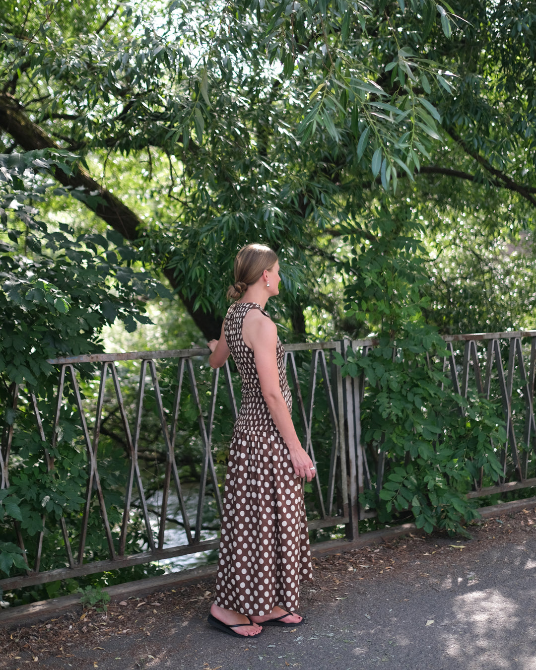 Luisa Midi Dress - Cioccolato Dot