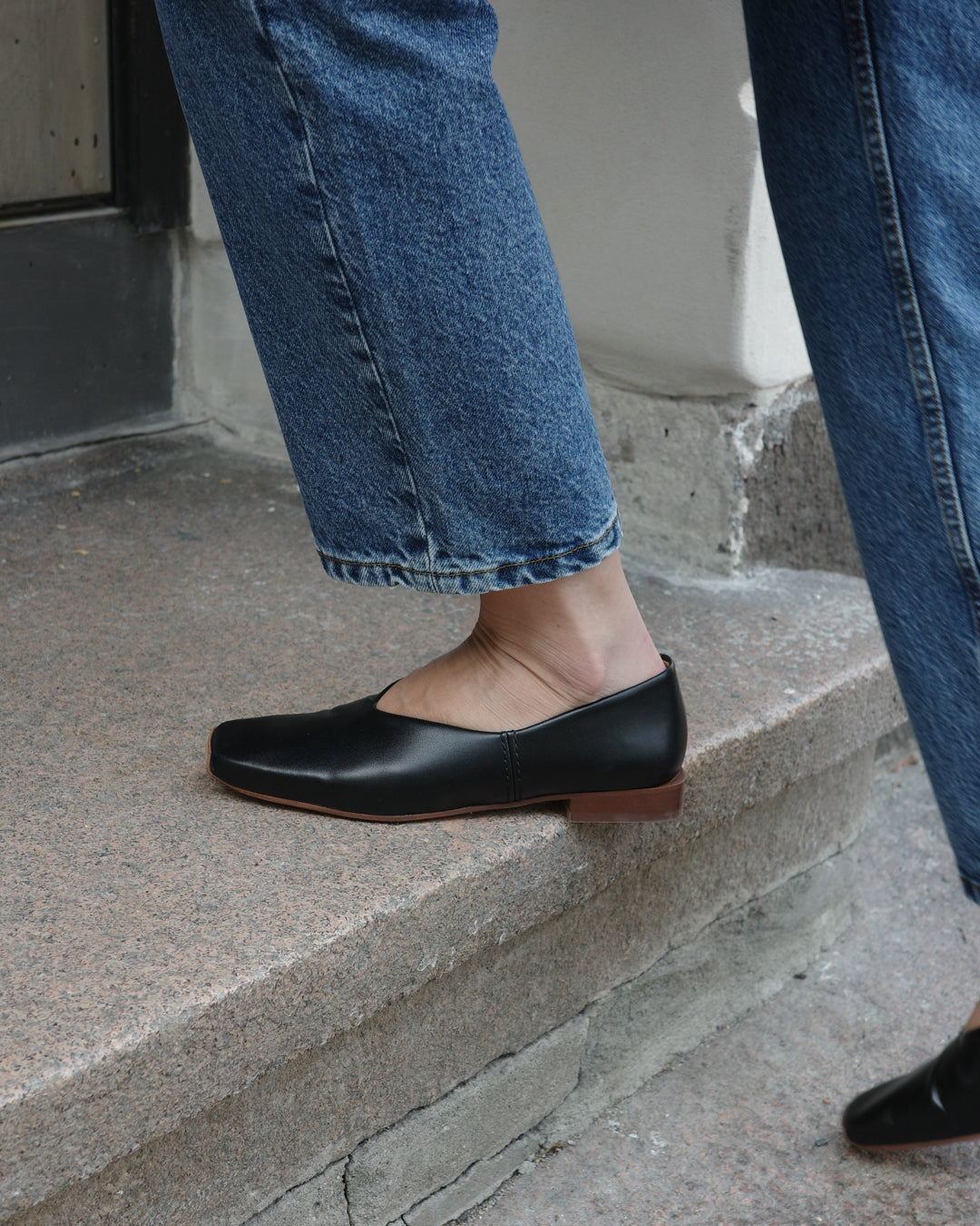 Square Loafer - Black