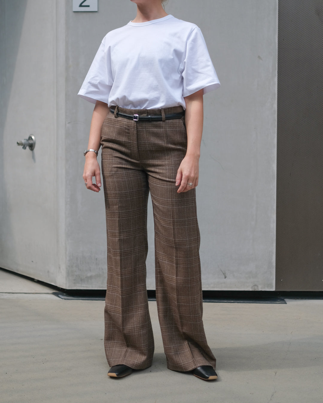 Jude Flared Trousers - Brown