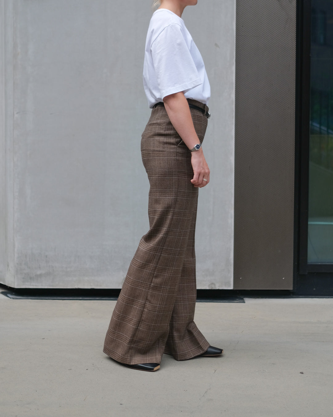 Jude Flared Trousers - Brown