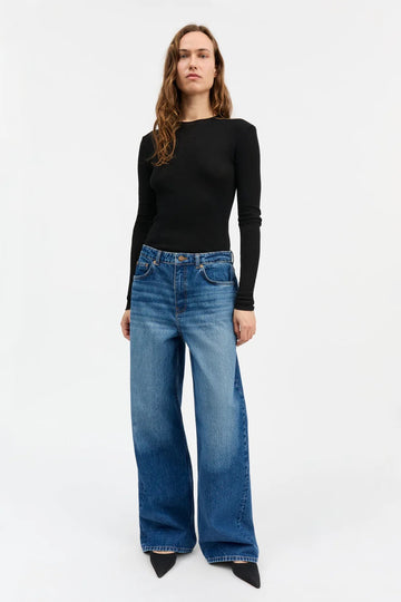 Willow Wide Jeans Vintage Washed Blue