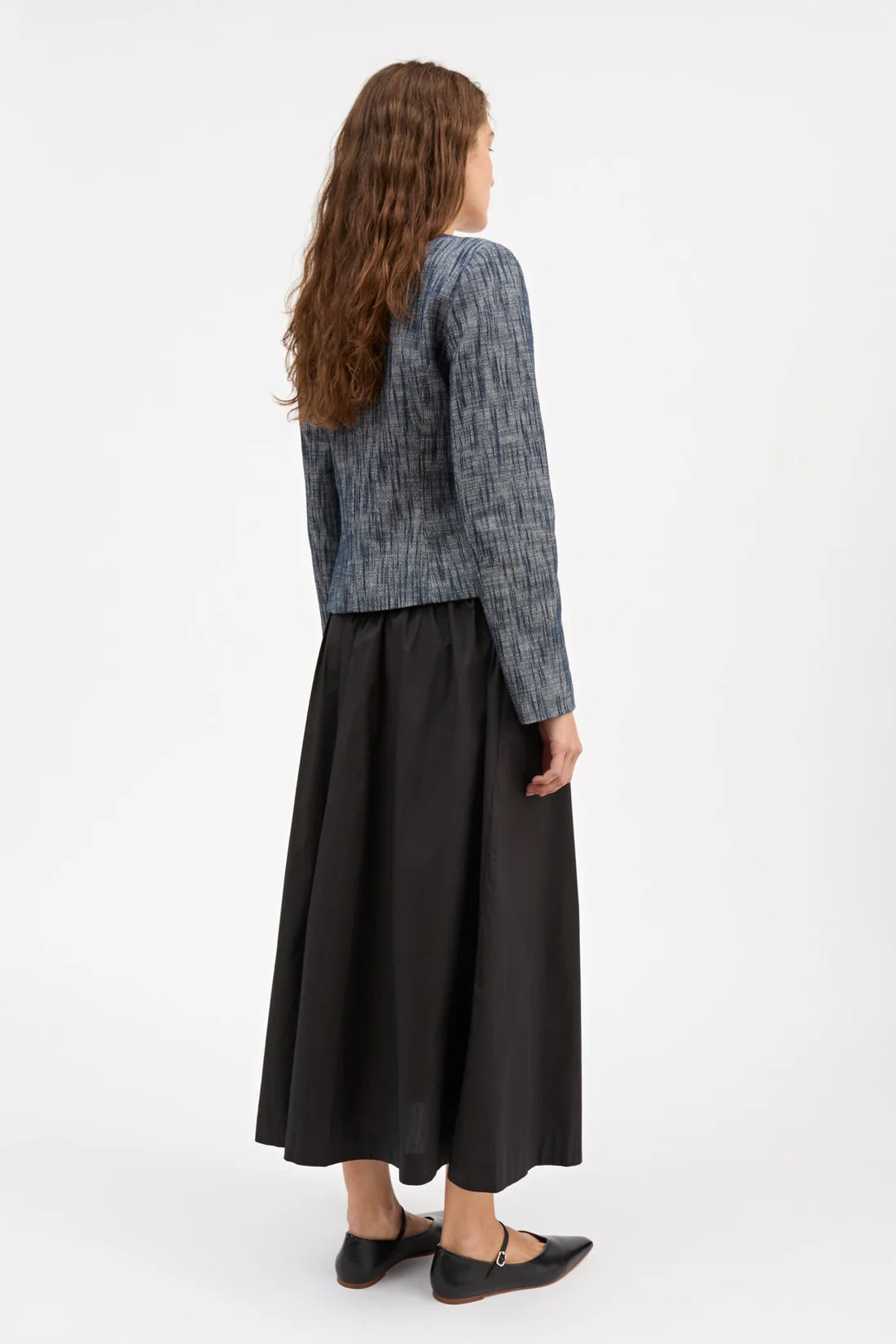 Adriane Blazer - Indigo/Linen