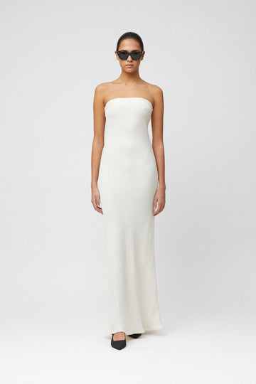 Amara Strapless Dress Cream