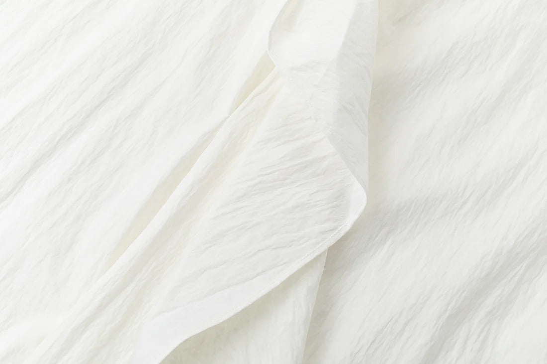 Avana Pleat Midi Dress - White
