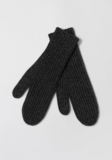 Avignon Mittens Charcoal Grey