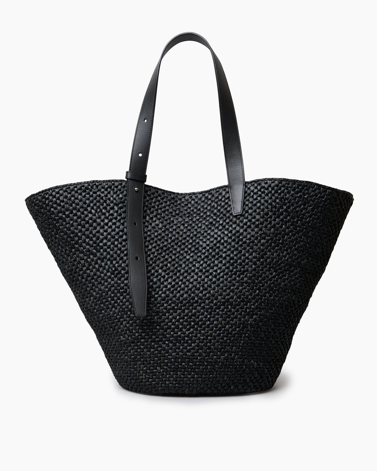 Lié Studio - The Bianca Raffia Bag Large - Black – Ensemble nettbutikk