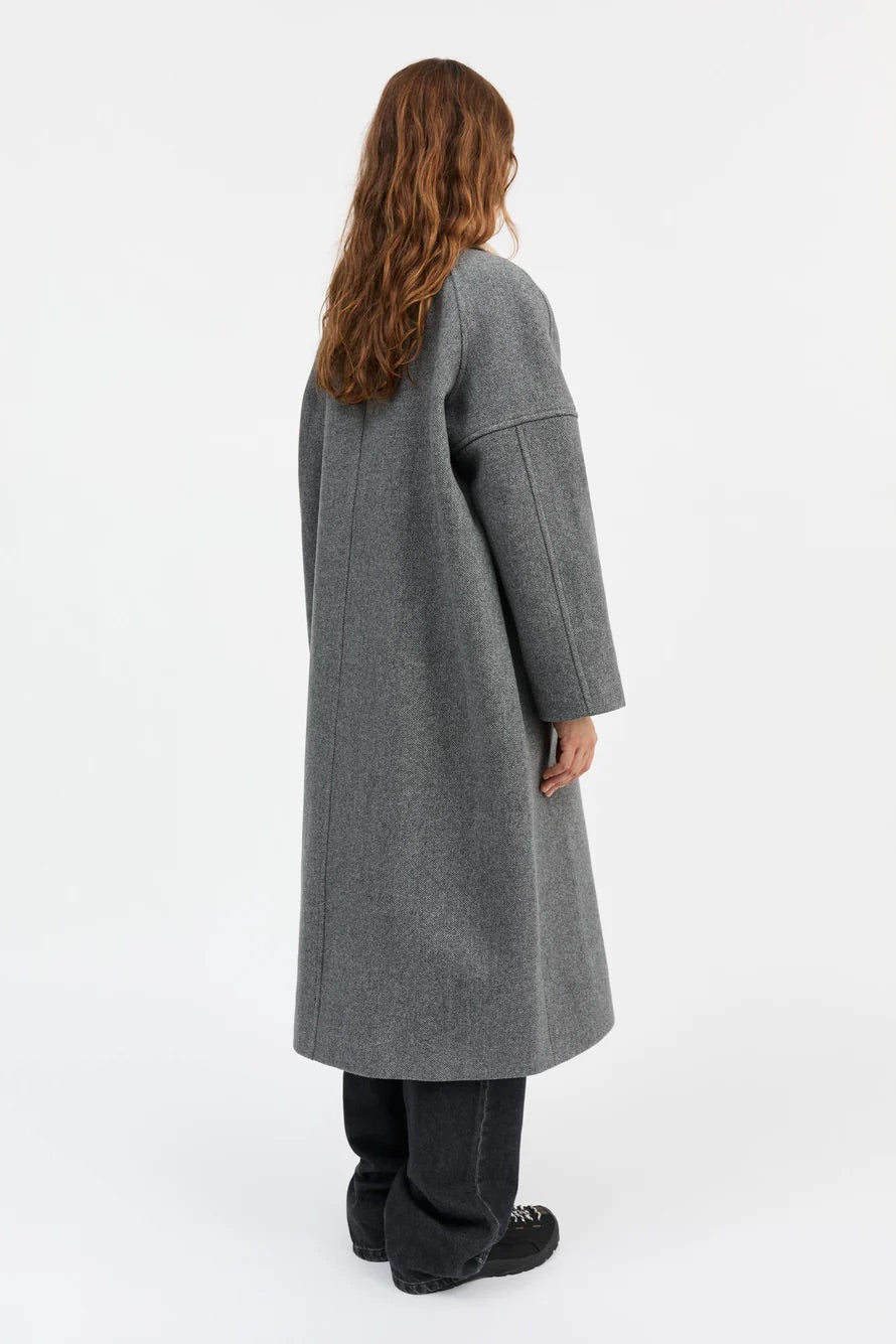 Bibi Duffle Coat Grey Structure