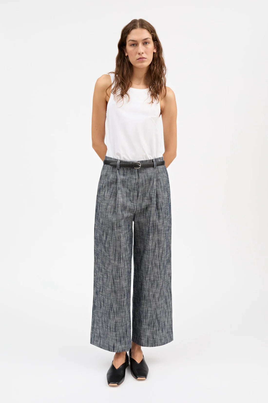 Bob Trousers - Indigo/Linen