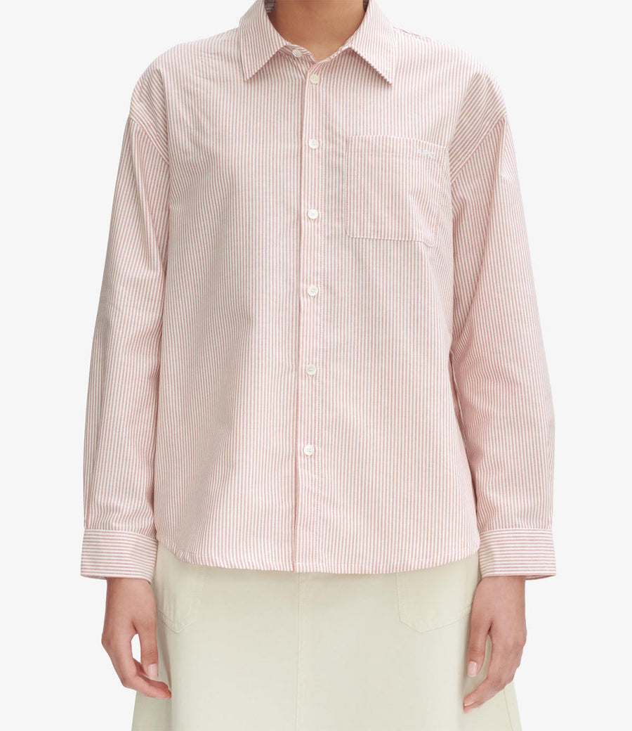 Boyfriend Brodée Shirt Red