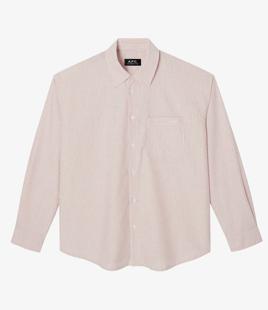 Boyfriend Brodée Shirt Red