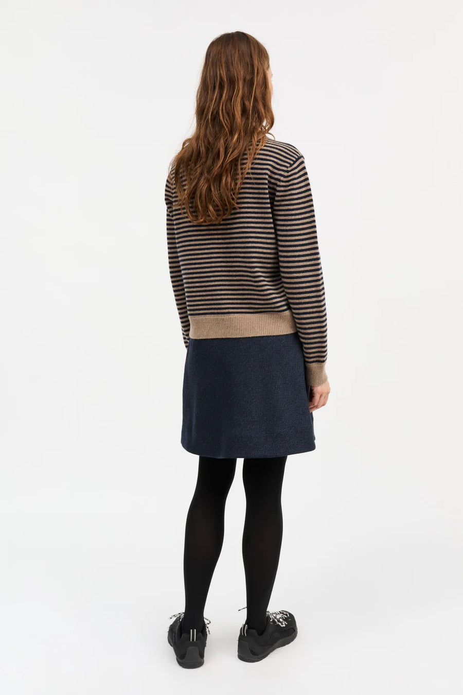 Cameron Jumper Brown/Navy Stripes