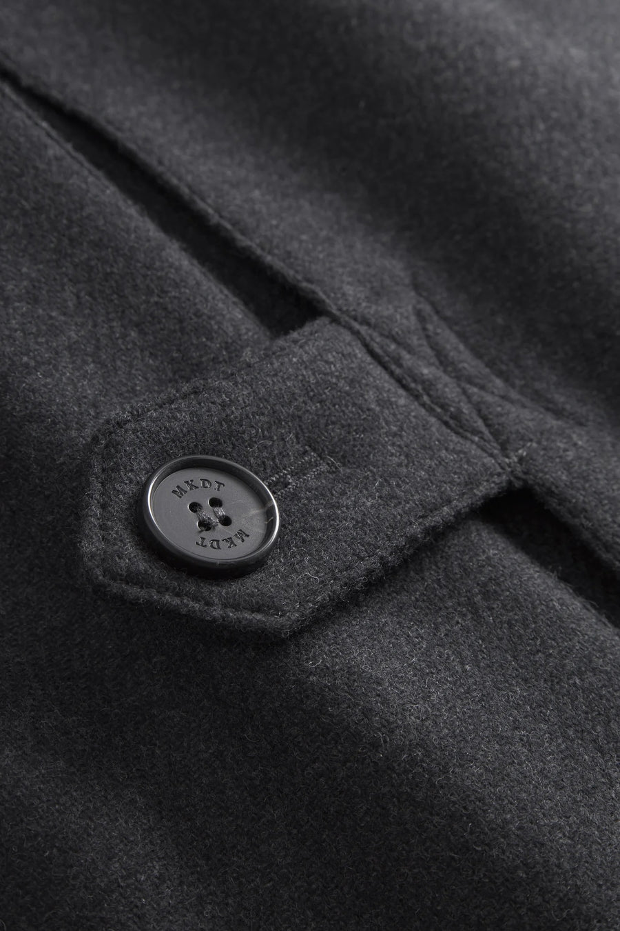 Caro Two Layered Wool Coat Dark Grey