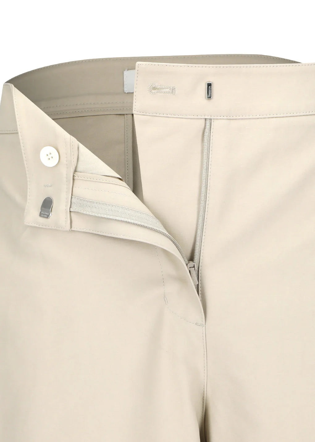 Curved Long Pants Beige