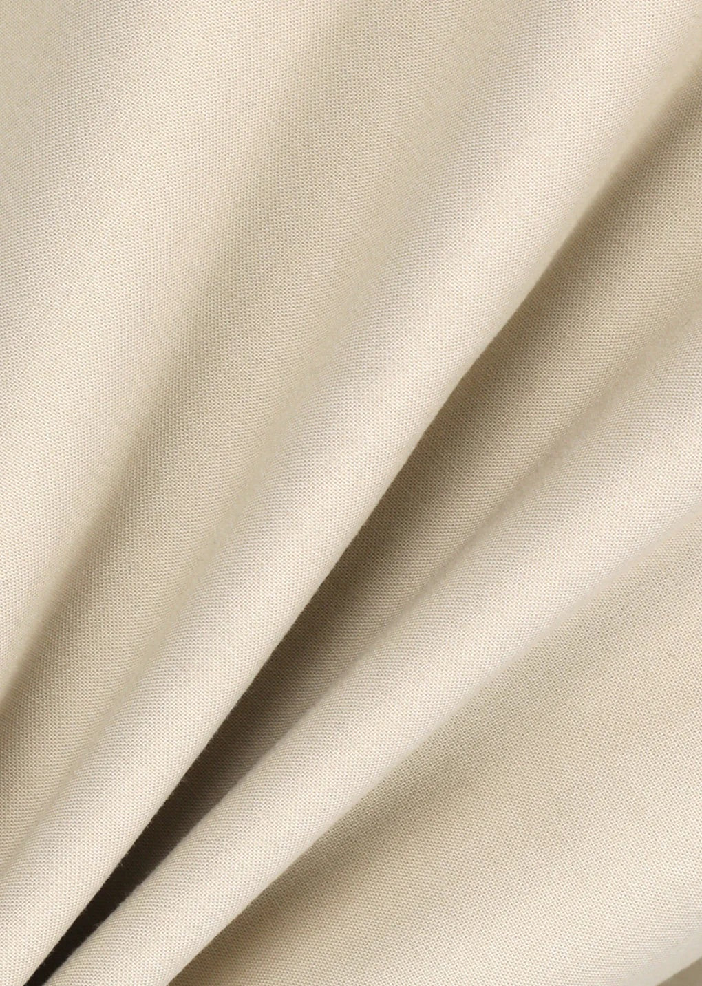 Curved Long Pants Beige