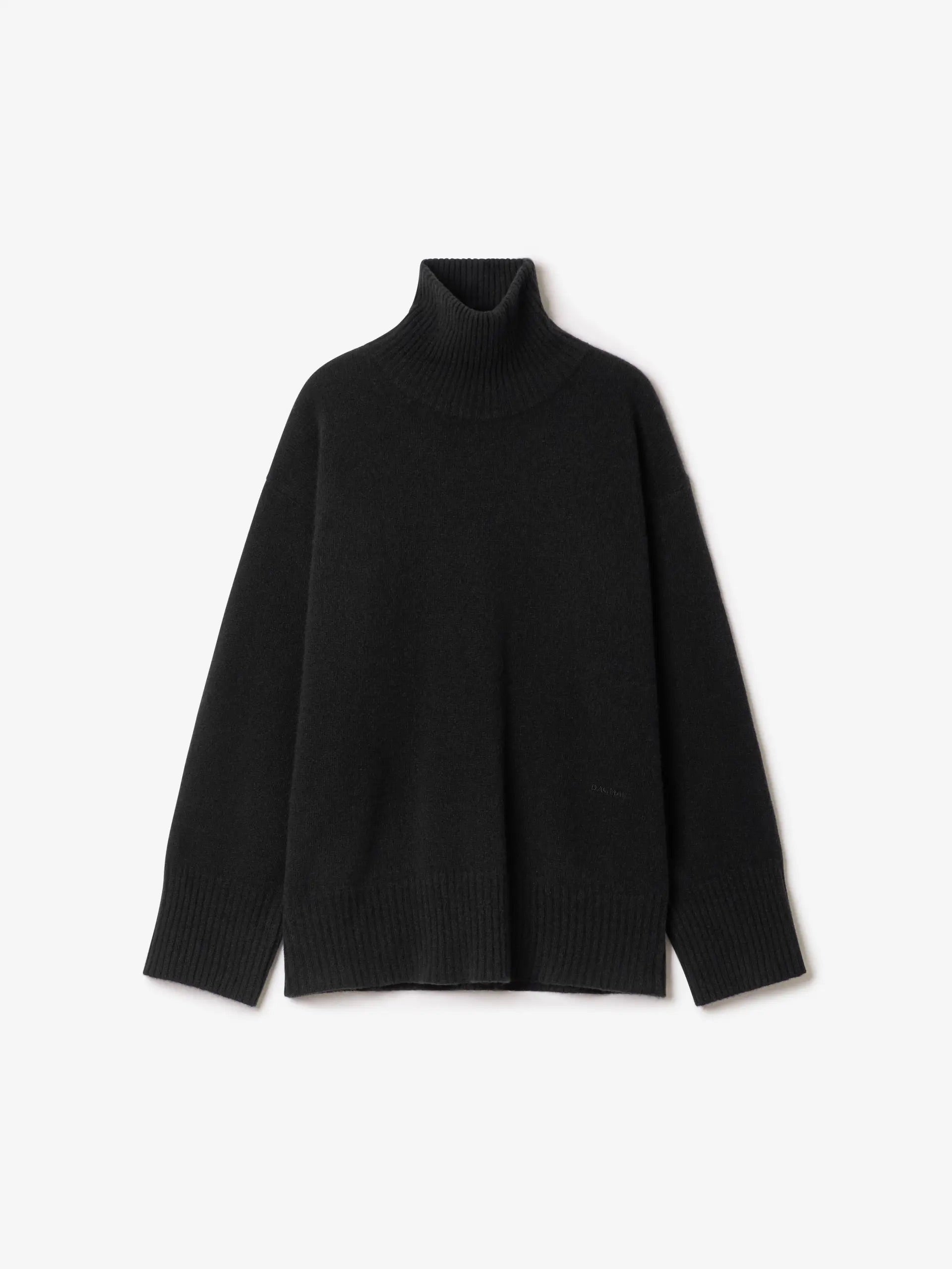 Soft Wool Turtleneck - Black