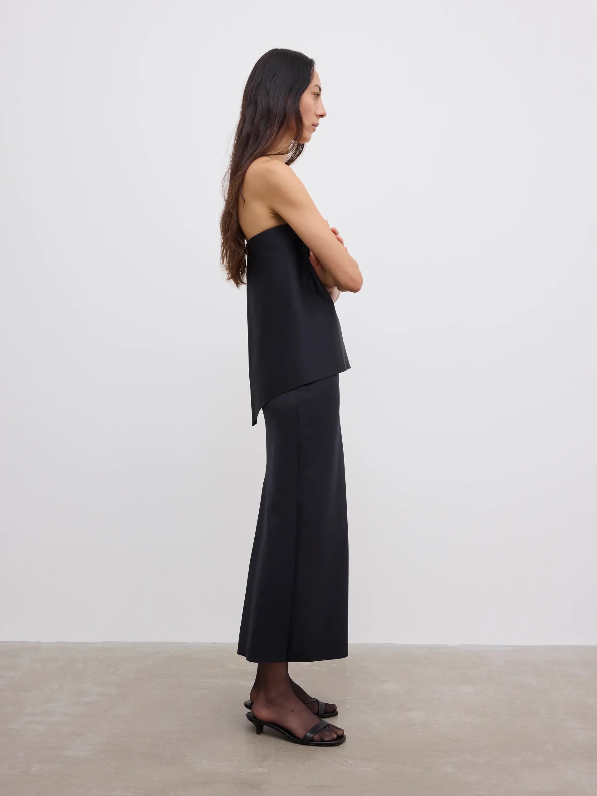 Square Slim Dress - Black