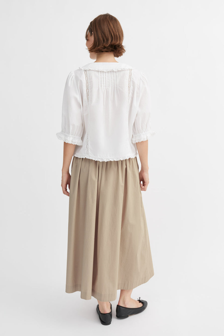 Dagny Skirt Stone Moss