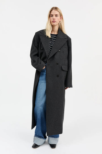 David Coat Dark Grey Melange