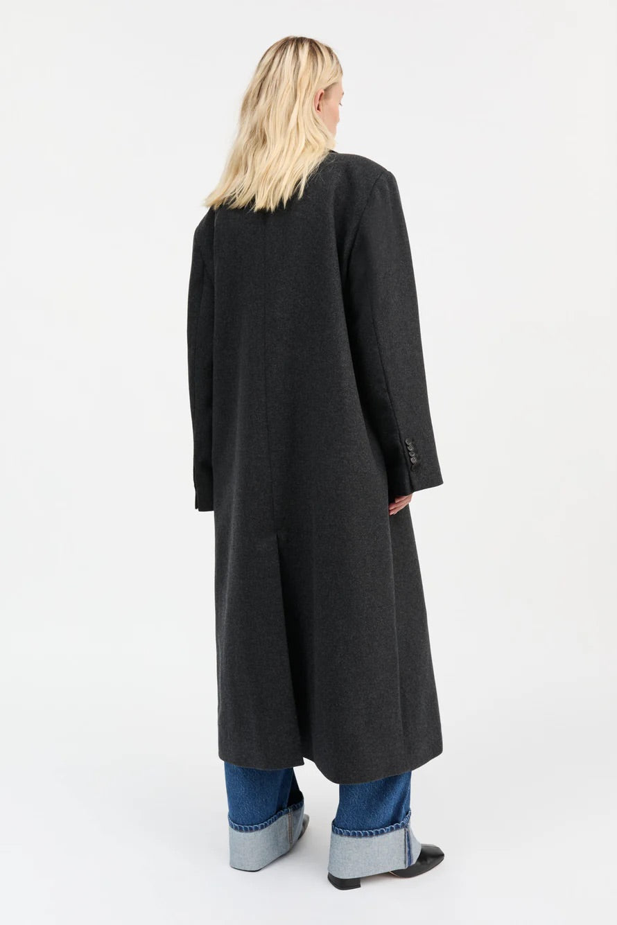 David Coat Dark Grey Melange