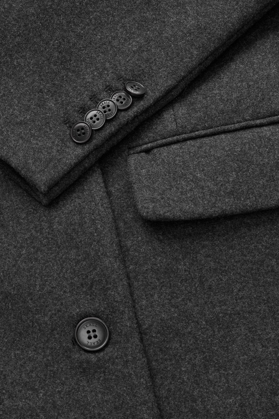 David Coat Dark Grey Melange