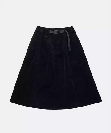 Paneled Midi Skirt Black