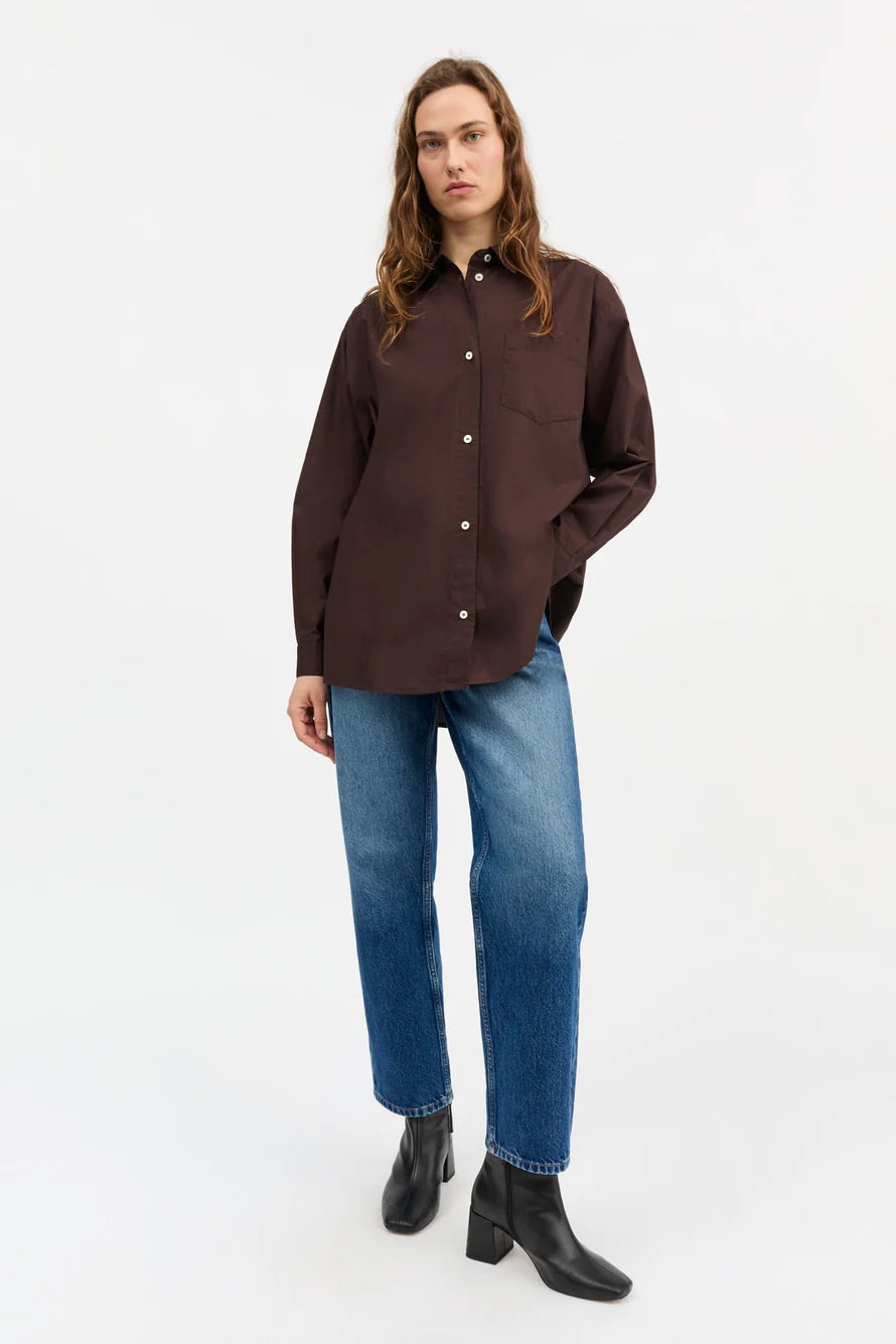 Edgar Shirt Dark Brown