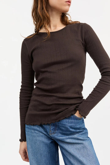 Edie Blouse Dark Brown