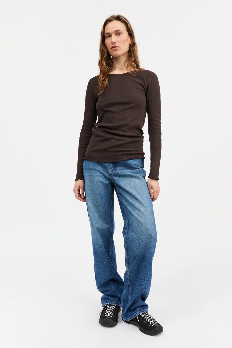 Edie Blouse Dark Brown