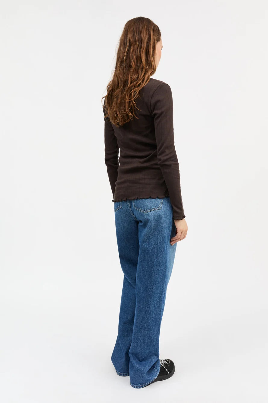 Edie Blouse Dark Brown
