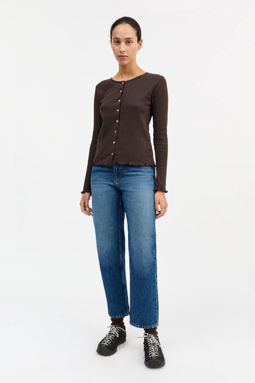 Edie Cardigan Dark Brown