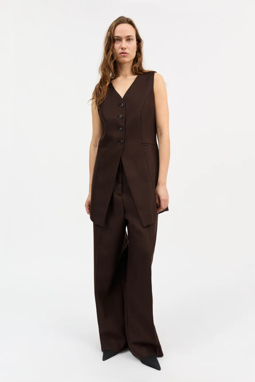 Erin Waistcoat Dark Brown