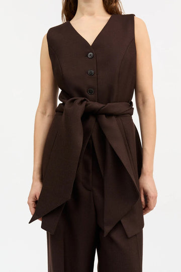 Erin Waistcoat Dark Brown
