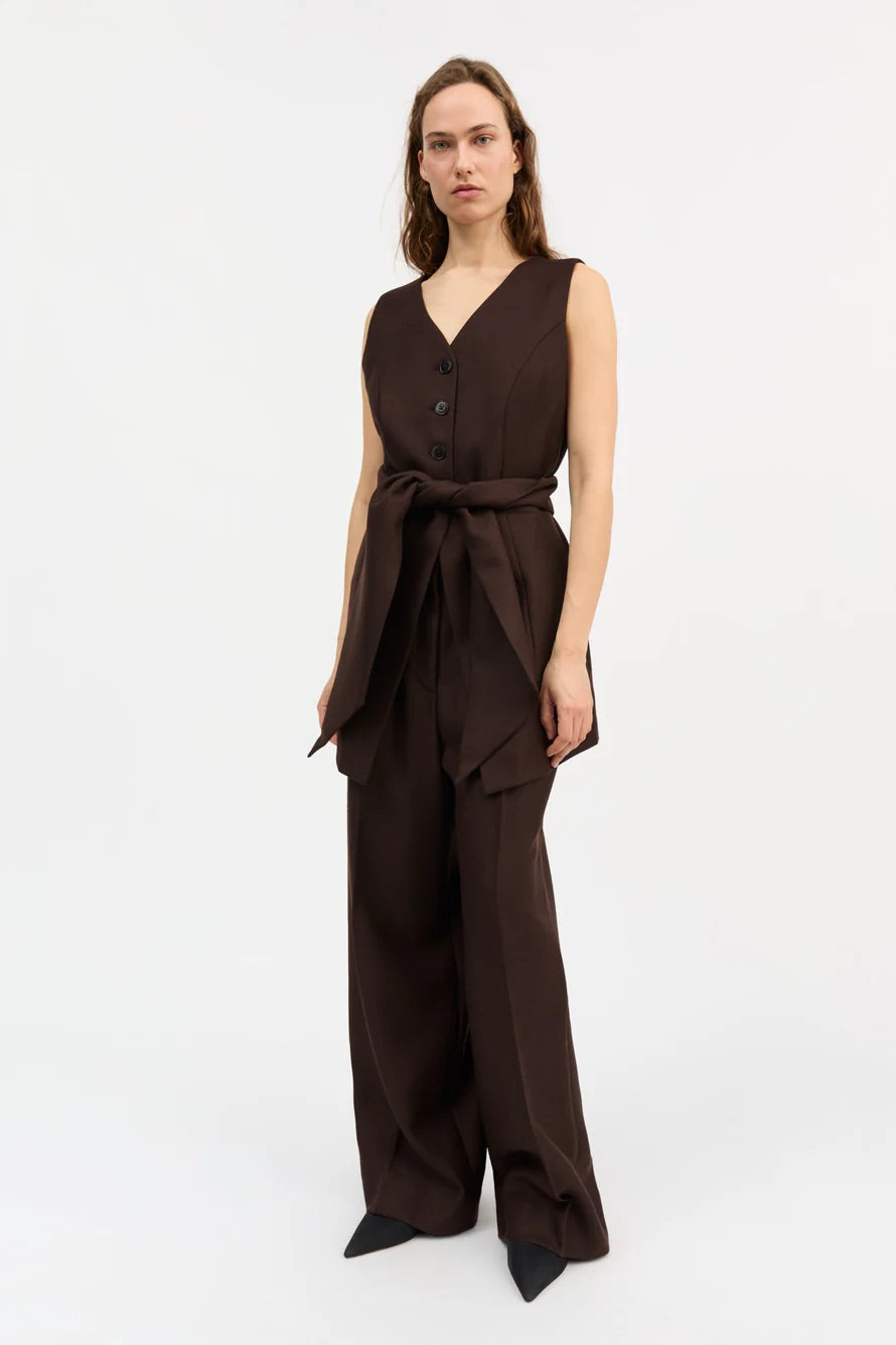 Erin Waistcoat Dark Brown