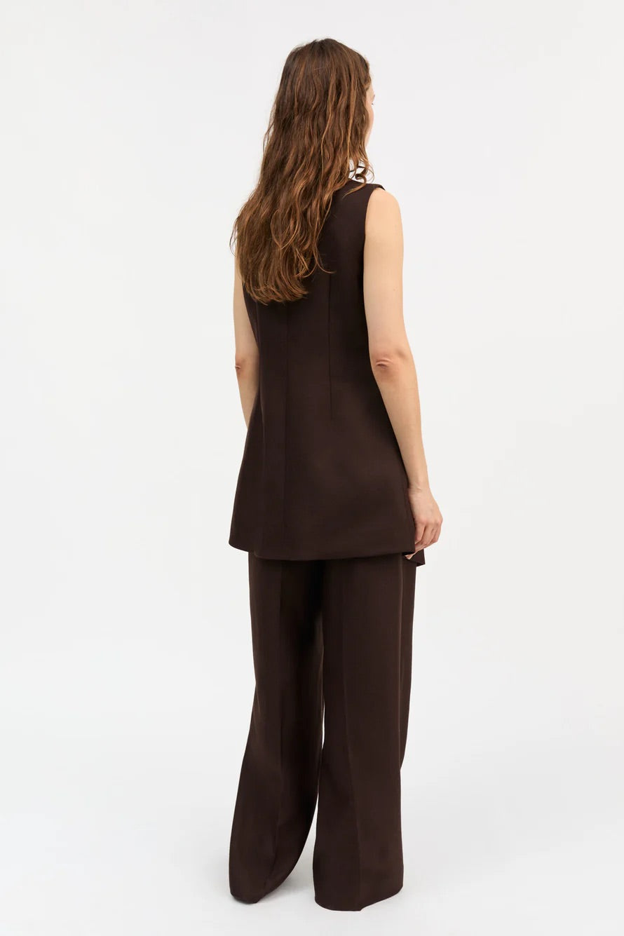Erin Waistcoat Dark Brown