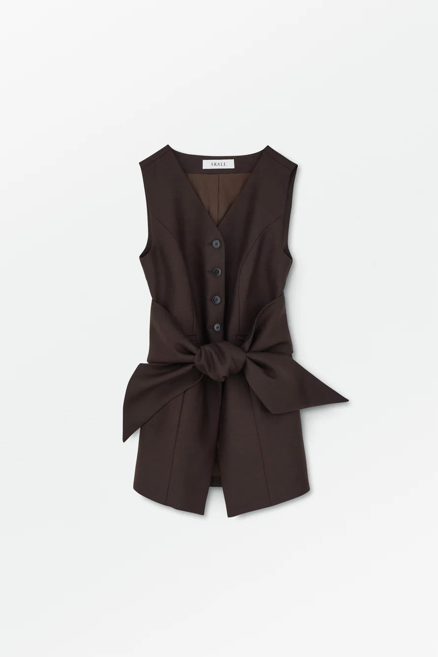 Erin Waistcoat Dark Brown