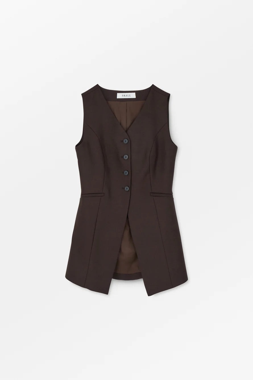 Erin Waistcoat Dark Brown