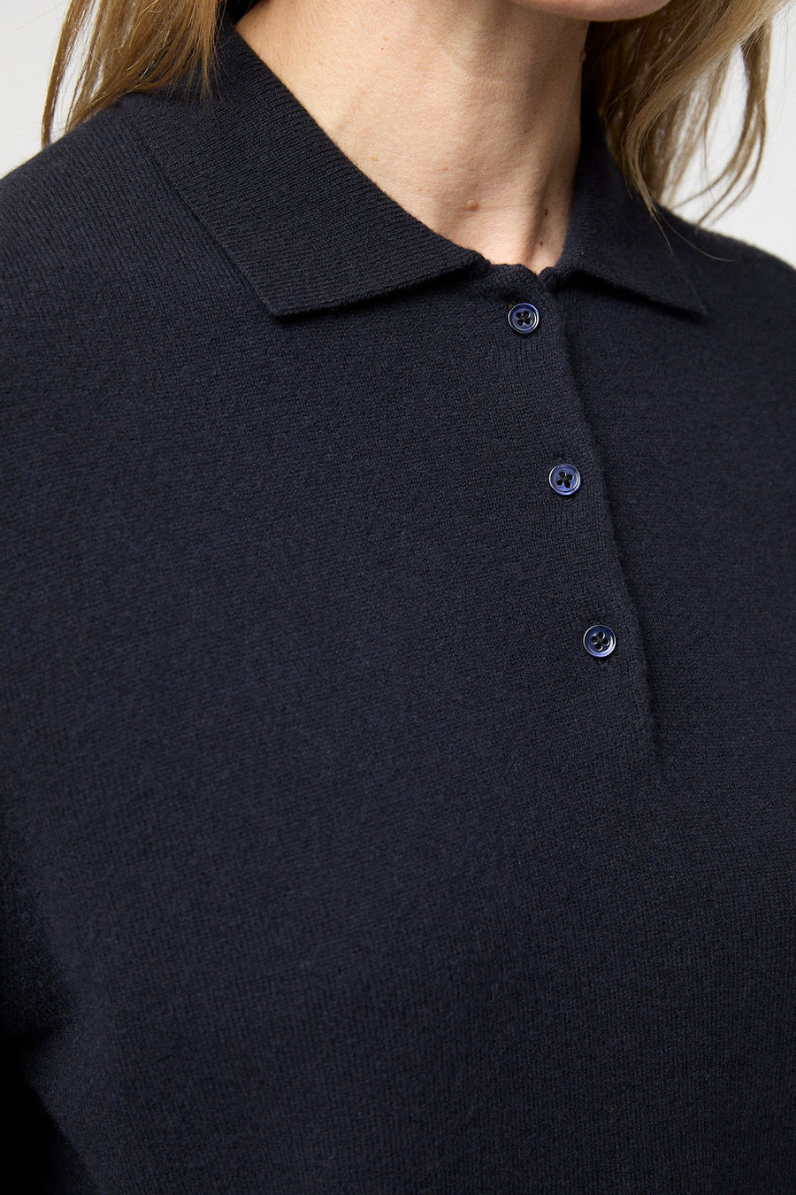 Estate Pique Sweater Navy