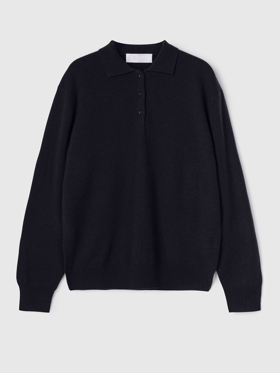 Estate Pique Sweater Navy