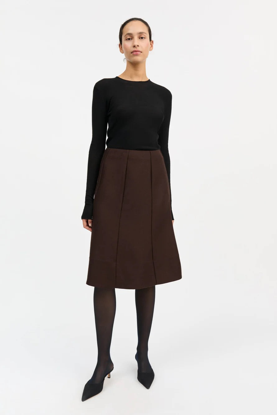Eva Skirt Dark Brown