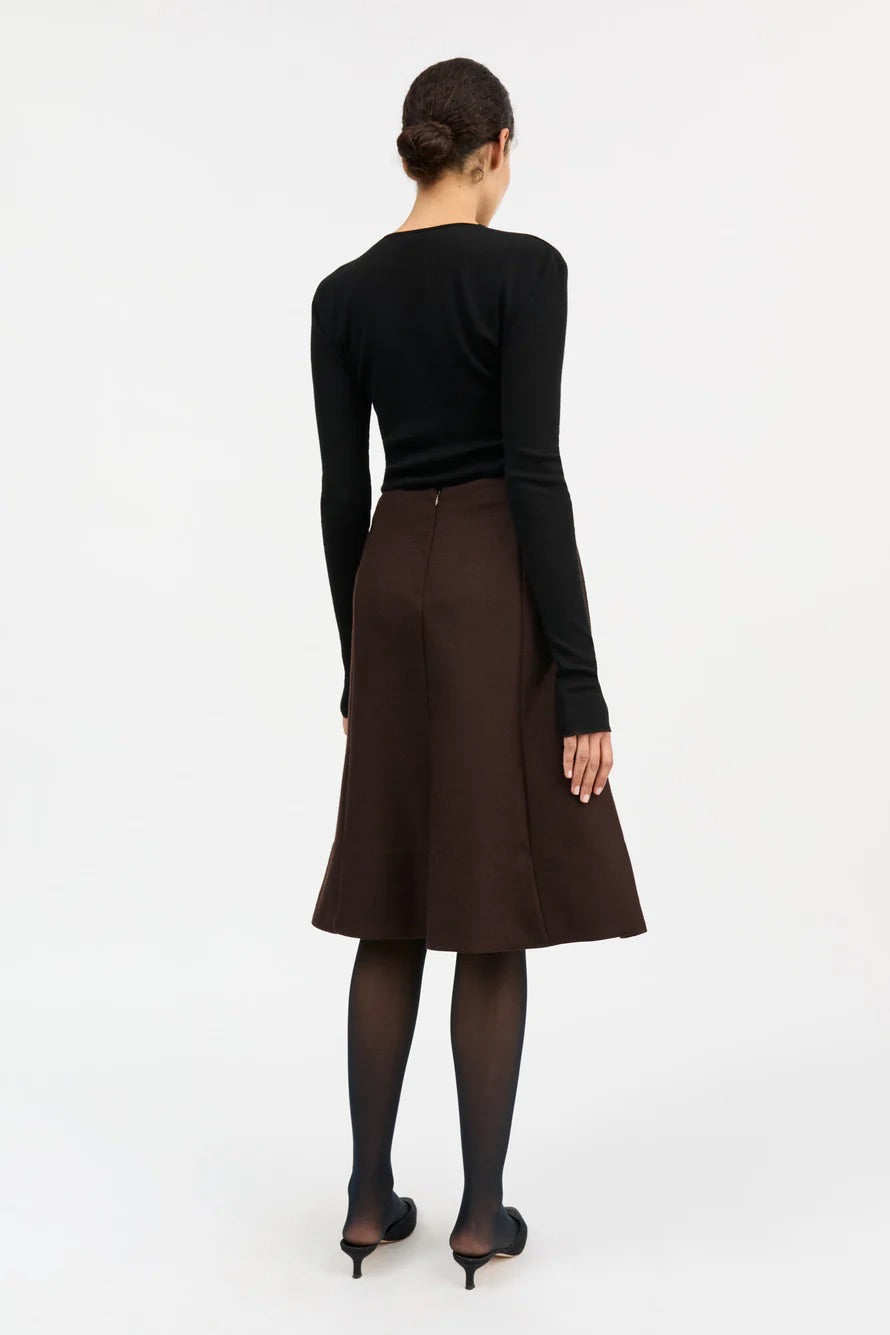Eva Skirt Dark Brown